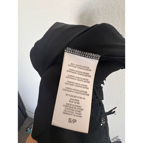 Black Off-Shoulder Women's Top - Picture 12 of 12